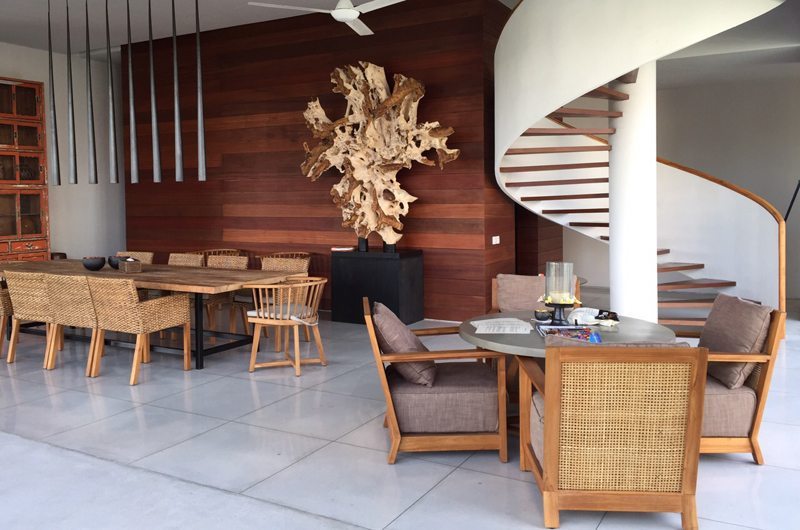 Ambalama Villa Dining Area with Up Stairs, Seseh | 7 Bedroom Villas Bali