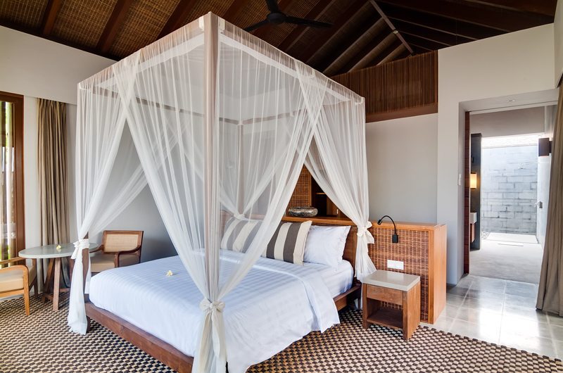 Ambalama Villa Bedroom with Mosquito Net, Seseh | 7 Bedroom Villas Bali