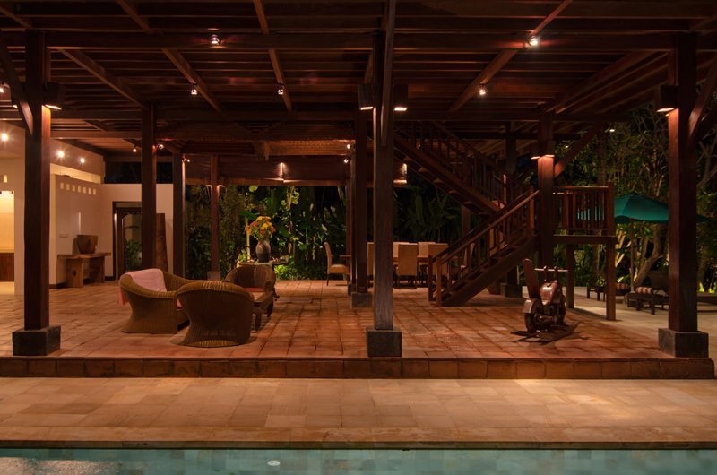Atas Awan Villa Seating Area with Up Stairs, Ubud | 7 Bedroom Villas Bali