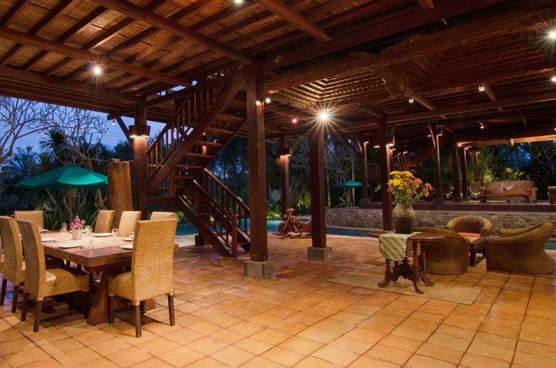 Atas Awan Villa Dining Area with Pool View, Ubud | 7 Bedroom Villas Bali