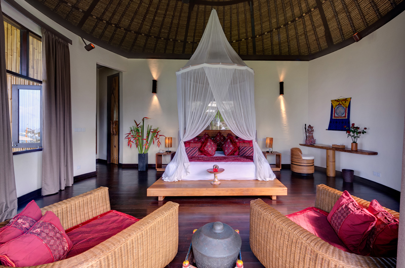 Taman Ahimsa Bedroom with Wooden Floor, Seseh | 7 Bedroom Villas Bali