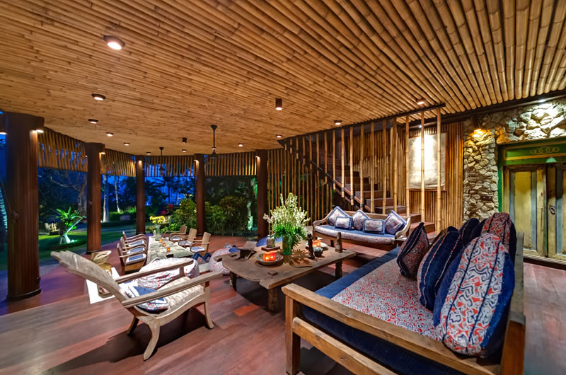 Taman Ahimsa Indoor Living Area, Seseh | 7 Bedroom Villas Bali