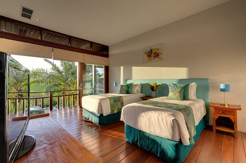 Bendega Villas Bedroom with Twin Beds, Canggu | 7 Bedroom Villas Bali