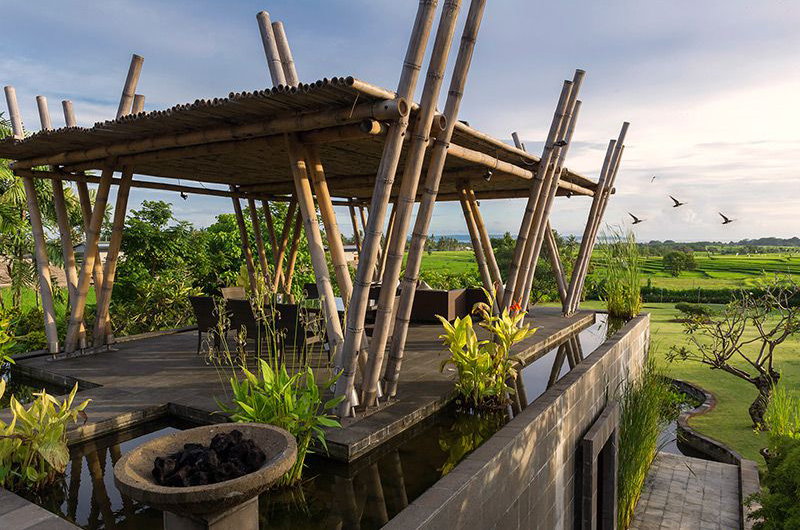 Villa Mandalay Outdoor Seating Area with View, Seseh | 7 Bedroom Villas Bali